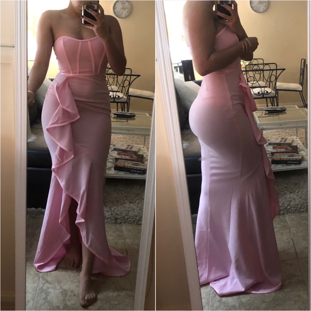Fashion Nova Pink Formal Dress